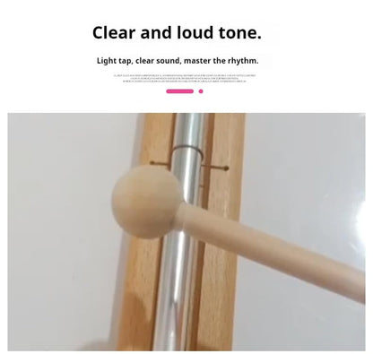 Solo Tone Chime Bar with Mallet for Meditation, Yoga, Classroom Management, Sound Therapy, Stress Relief, Chakra Healing (Tone 2)