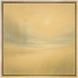SIGNWIN Framed Canvas Print Wall Art Golden Field with Bird Soft Glow Landscape Illustrations Fine Art Farmhouse/Country for Living Room, Bedroom, Office - 16"x16" Natural - color: Bs18-2507-sar03, size: 16L" x 16W"