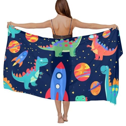 Fashion Travel Swimwear Bikini Wrap All Seasons Chiffon Scarf Beach Yarn Shawl - color: Color967