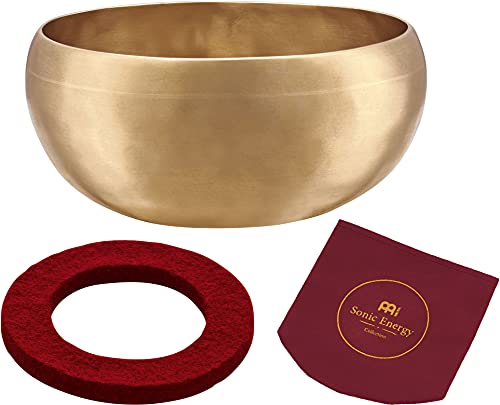 Bronze Singing Bowl with Felt Ring and Cover, Cosmos Series — MADE IN INDIA — For Meditation, Yoga and Sound Healing Therapy, 2-YEAR WARRANTY - size: 5.5", style: Single