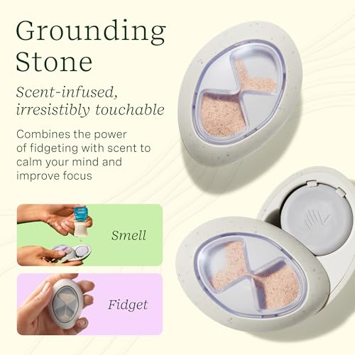 Lifelines Sensory Essentials Travel Set - Includes Everyday Aromatherapy Diffuser, Fidget Grounding Stone, Pen Diffuser & 3 Essential Oil Blends - Unique Sensory Gifts for Women & Men