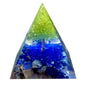 Tree of Life Orgone Pyramid,Natural Blue Veins Stone&Peridot Orgonite Healing Crystals Pyramid,Crystal Stone Positive Reiki Energy Generator Collection Wealth Lucky Meditation Tool(6cm) - color: Blue
