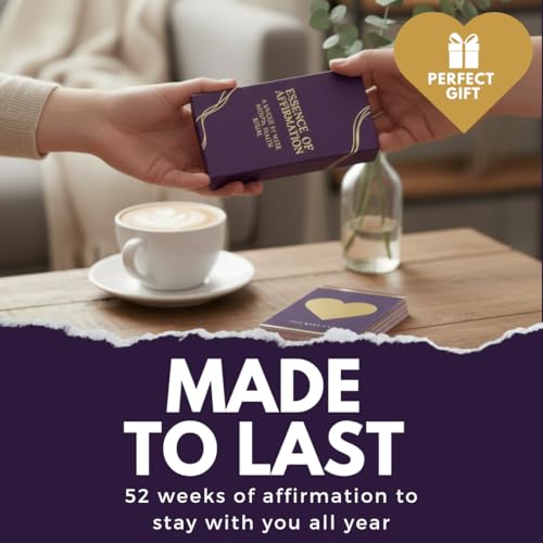 Scratch Off Affirmation Cards, 52-Week Empowerment Deck with Positive Affirmations, Confidence Boost, 4.7 x 2.8 Inches - style: Affirmation