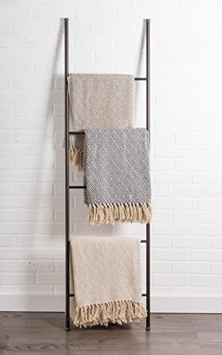 DII Diamond Throw Collection Cotton Woven, 50x60, Nautical Blue - color: Nautical Blue