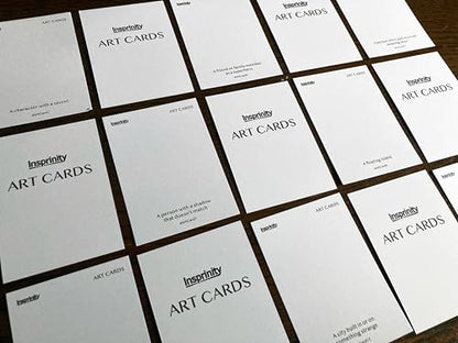 Art Prompt Deck – 50 Drawing Prompts – Draw Directly On Art Trading Cards (General Prompts)