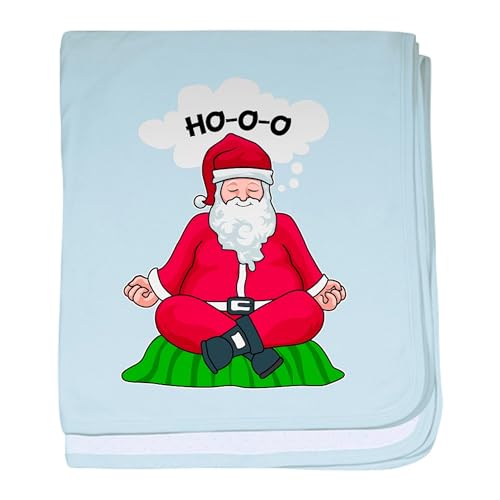 CafePress Yoga Lover Santa Meditation Christmas Baby Blanket, Super Soft Newborn Swaddle