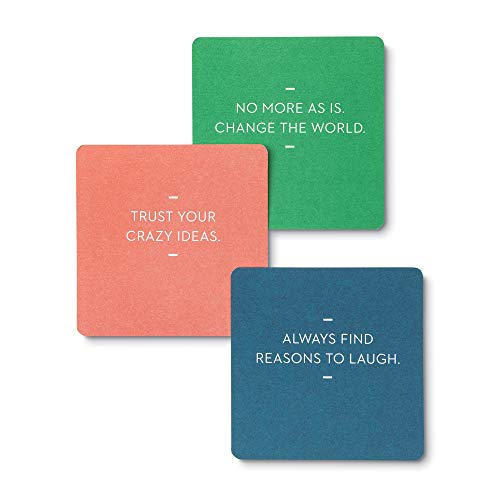 Motto of the Day Card Set by Compendium: 76 unique and inspiring statements with a desktop stand - color: Motto of the Day Card Set