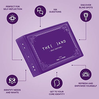 {THE AND} Self Love Edition - 199 Self Reflection Cards to Improve Self Awareness - Self Care Question Card Deck to Prompt Mindfulness & Meditation - Explore Identity for Women & Men By The Skin Deep