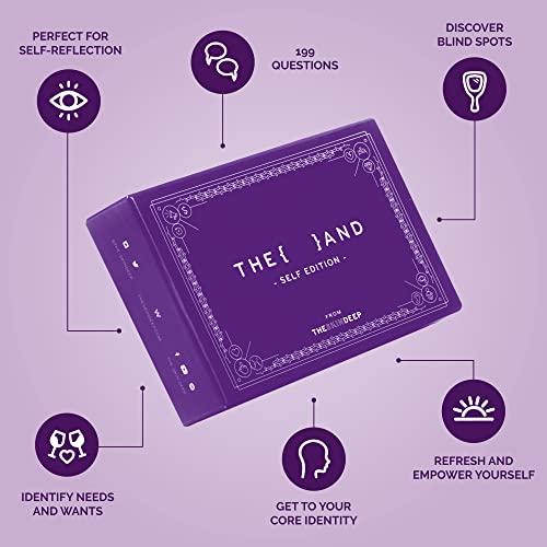 {THE AND} Self Love Edition - 199 Self Reflection Cards to Improve Self Awareness - Self Care Question Card Deck to Prompt Mindfulness & Meditation - Explore Identity for Women & Men By The Skin Deep