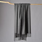 CUDDLE DREAMS Premium Cashmere Throw Blanket with Fringe, Luxuriously Soft (Gray) - color: Gray