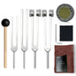 Tuning Forks for Healing Set–128Hz, 136.1Hz, 256Hz, 384Hz. Chakra Sound Healing Instrument for Meditation,Yoga, Reiki Energy,Perfect Mother's Day & Birthday Gifts for Women