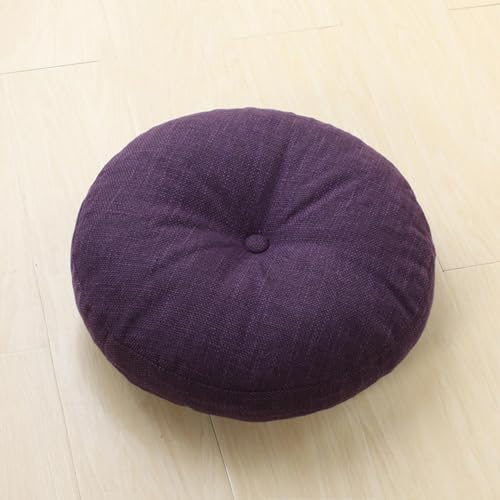Floor Pillow,Large Cushions Sitting for Adults,Floor Pillow for Meditation or Yoga Indoor/Outdoor Round Cotton Chair Cushions with Zipper for Home Sofa Bed Car Decor Floor Pillow Cushion