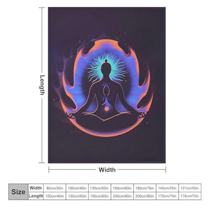 Meditation Zen Abstract Throw Blankets,Blanket Super Soft Cozy Warm Bed Blanket Couch Decorative Throw Blankets for Living Room Bedroom Dorm