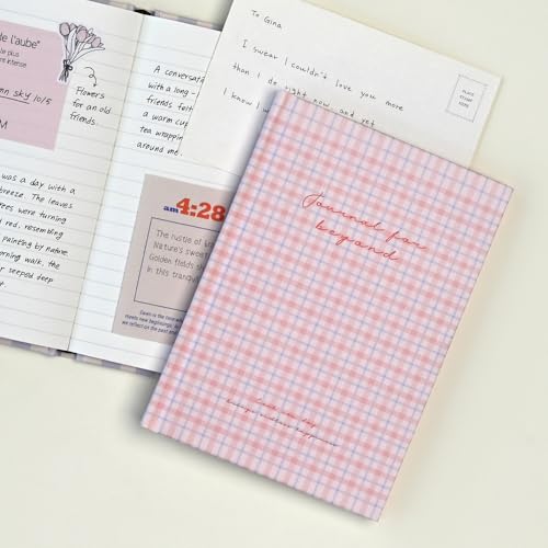 Journal For Beyond Hardcover Lined Notebook, Pink - Hardcover, Academic, Journal, Diary, 112pages