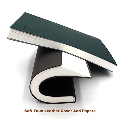 Large Blank Notebook Journal for Writing Drawing, Soft Faux Leather Cover, 100GSM Papers, 320 Pages, A4 8.4x11.4 inches Sketch Book (Black, Plain) - color: Black, Plain
