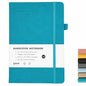 Hardcover Lined Journal Notebook, 192 Pages A5 Notebooks College Ruled, Journal for Women & Men, Notebooks for Note Taking/School/Work, 100GSM, 5.7" x 8.5" (Blue) - color: Blue