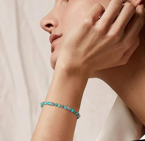 Beaded Bracelet Adjustable Stone String Bracelet Bohemian Colorful Beads Strand Bracelets for Women