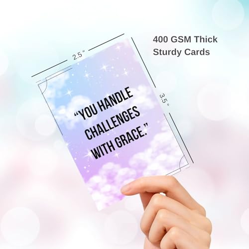 Isaac Liev Affirmation Cards for Women, Men & Teens – 52 Uplifting Positive Quotes & Inspirational Messages - style: Amazing Affirmation