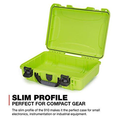 NANUK 910 Waterproof Hard Case Empty - Lime - color: Lime, style: Empty