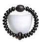 Zen Dear Unisex Natural Ebony Wood Buddhist Prayer Bead Necklace Bracelet Tibetan Prayer Mala Beaded Black - style: 6mmx10mmx28Abacus Beads