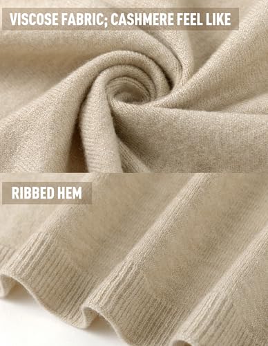 PULI Women's Versatile Knitted Shawls Scarf Poncho Sweater with Buttons Lightweight Spring Summer Fall Wraps - color: A-barley Twist
