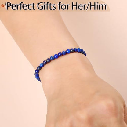 Handmade Healing Bracelet, Natural Gem Stone Crystal Elastic Bracelet