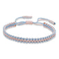 COLORFUL BLING Tibetan Buddhist Bracelets for Women Men Handmade Braided Rope String Lucky Protection Wristbands Prayer Family Couple Jewelry - color: blue pink light
