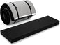 Lyrow 3 Inch 72"x 24" Thick Foldable Yoga Mat with Carry Strap, Non-slip Portable Foam Gym Mat for Yoga, Pilates and Stretching - color: Black