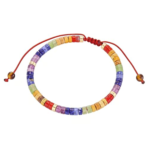 HUTIMY Chakra Bracelets for Women Jewelry Ornament Spiritual 7 Chakras Healing Crystals Gifts Meditation Bracelet