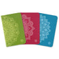 Pocket-Sized Gratitude Journal 3-Pack - Mandala Set (Manage Stress & Anxiety, Mental Health Support, Self-Care Checklist, Prompts, 3.5" x 5.5", 36 pages)