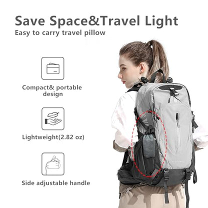 Lumbar Travel Pillow,Compact Adjustable Air Lumbar Support Pillow for Car Ride,Train or Airplane Trip,Versatile Inflatable Pillow for Backpacking Camping and Sleeping