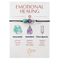 BOHO GARDEN Healing Bead Bracelets - Spiritual Crystal Beaded Bracelet - Made of 3 Real & Natural Gemstones, Adjustable 3-9.7” Black Rope - Gem Stones Jewelry for Men, Women, Teens (13+) - 8mm Bead - color: EmotionalHealing