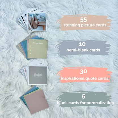 SIMPLY RSB The Ultimate Vision Board Kit and Inspirational Gift | 100 Motivational Cards, Complete Wall Decor Accessories (Cards Only) - style: Cards Only