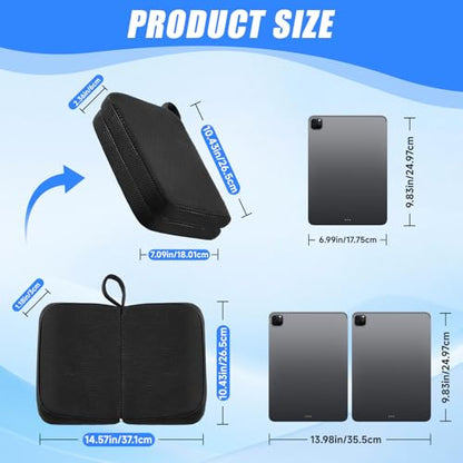 Dunzy Travel Seat Cushion Portable Airplane Seat Cushion 14.6" × 10.4" Foldable Memory Foam Comfort Pad for Stadium, Flights, Office, Camping, Bleachers