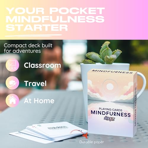 Lingo Mindfulness Playing Cards | 52 Cards for Present Living