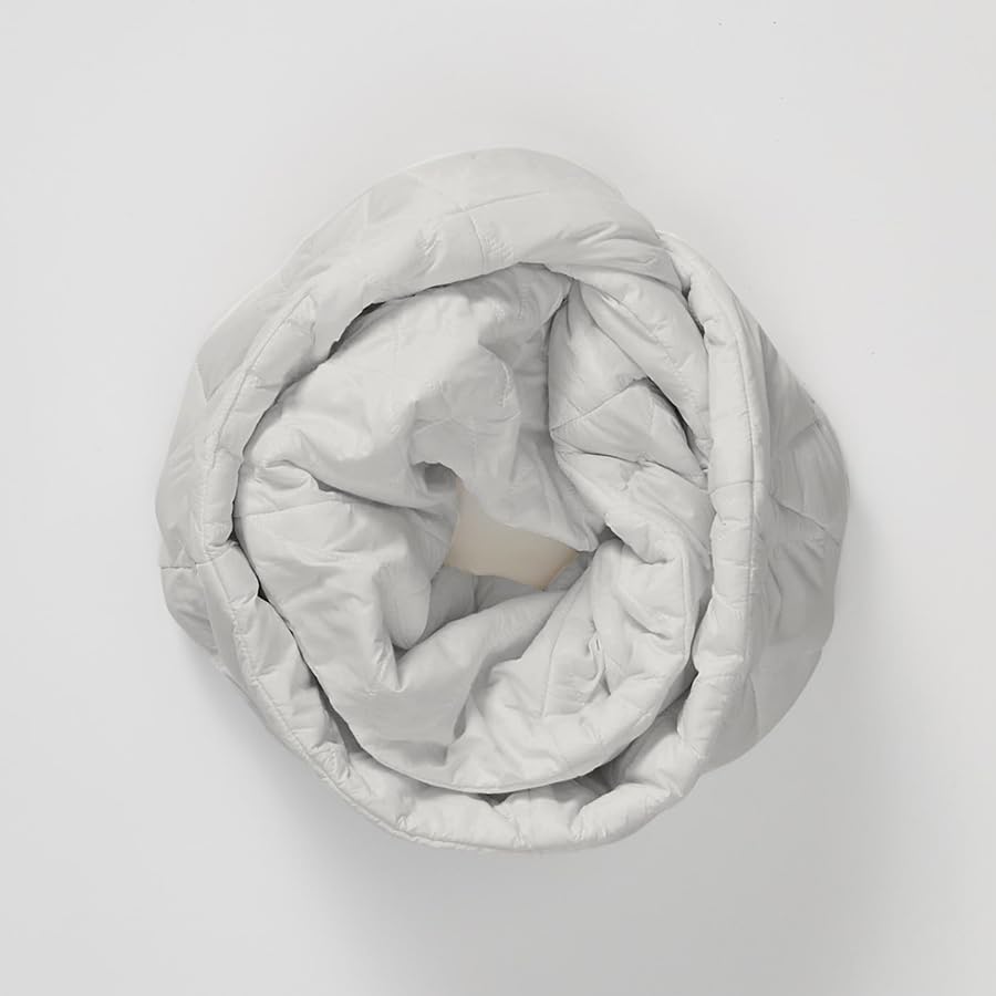 Weighted Infinity Scarf, 3 lb Sensory Shoulder Wrap for Everyday Comfort - color: Stone