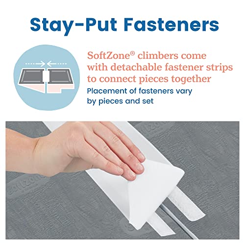 ECR4Kids SoftZone Play Patch Activity Mat Squares, Modular Playmat, Blue, 4-Pack - color: Blue
