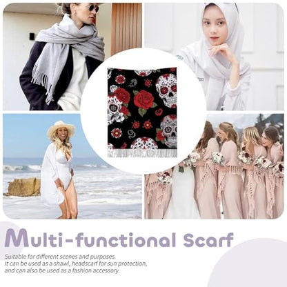 Big Oversized Long Scarves Pashmina Shawl Wrap Women gifts - color: Picture (643)