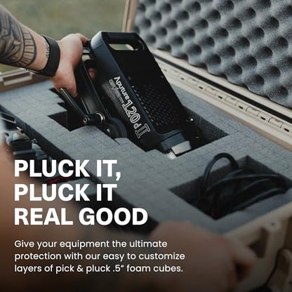 Condition 1 25" Large Waterproof Hard Case Model 839 with Foam, Portable Protective Storage Box for Travel, Hunting, Military, Tactical, Made in USA, 24.50"x 19.46"x8.41" Ranger Green - color: Ranger Green