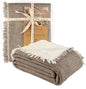 Muslin Gauze Cotton Blanket, 100% Oeko-TEX Certified, 3 Layer 2 Ply, Soft Breathable All Season Bedding, Bed Layering Coverlet, Queen Size 83 x 89 in, Mocha Brown - color: Mocha Brown, size: Queen (U.S. Standard)