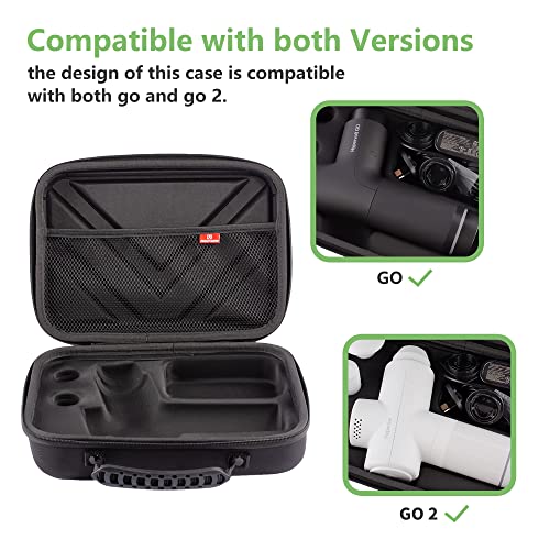 Case for Hypervolt GO 2/Hypervolt GO, Waterproof Shock Resistant Carrying Case for Hyperice Hypervolt GO and Go 2 Massage Device(ONLY CASE)