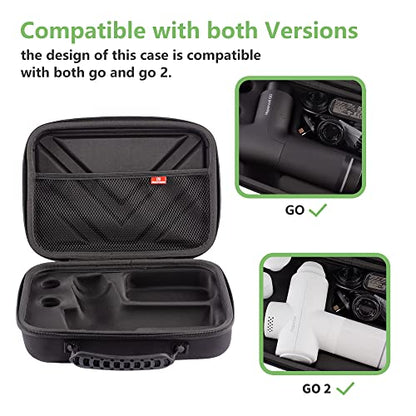 Case for Hypervolt GO 2/Hypervolt GO, Waterproof Shock Resistant Carrying Case for Hyperice Hypervolt GO and Go 2 Massage Device(ONLY CASE)