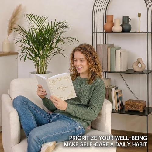 &And Per Se Wellness Journal, Self Care & Daily Journal for Women, Mental Health Planner with Habit Tracker, Diet & Goals, Undated, Gift-Ready (Stardust Beige) - color: I-Stardust Beige