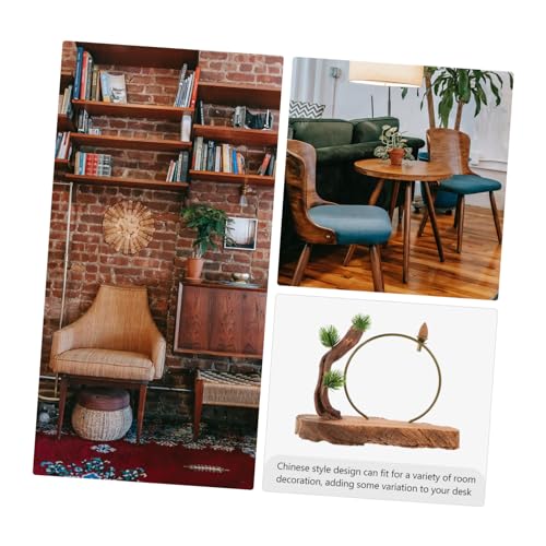 Zen Root Carving Ornament New Chinese Style Wooden Desktop Decor Natural Wood Craft Handcrafted Art Piece for Home and Office Decoration