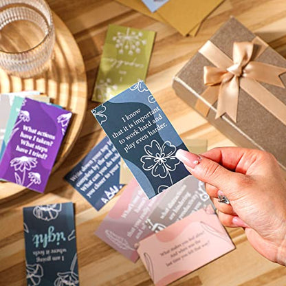 Panelee 240 Pieces Positive Affirmation Motivational Cards Affirmation Card Mindful Self Care Message Inspirational Encouragement Meditation Card Daily Gift for Employee Woman(Flower) - color: Flower