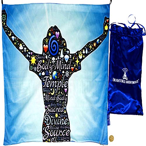 Woman Wall Decor-Premium velvet Meditation Mat|Wall art Tapestry Wall Hanging |Convertible meditation cushion cover|Unique Meditation Gift for Men, Women|Dual Printed,travel Yoga mat 70x70cm|Satin Bag
