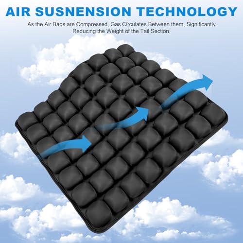 Travel Seat Cushion, Airplane Seat Cushion for Long Flights, Easy to Carry, 3D Inflatable Cushion for Wheelchair, Travel,Driving,Office Work