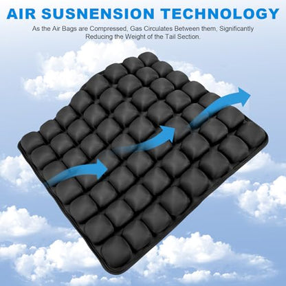 Travel Seat Cushion, Airplane Seat Cushion for Long Flights, Easy to Carry, 3D Inflatable Cushion for Wheelchair, Travel,Driving,Office Work