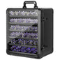 Miniature Carrying Case, Miniature Storage Case with 6 Trays, Aluminum Alloy Frame, Display and Transport Action Figure Display Case for Collectibles Miniatures, Warhammer Carrying Case - size: Large
