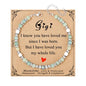 JoycuFF 𝗚𝗶𝗳𝘁𝘀 𝗳𝗼𝗿 𝗪𝗼𝗺𝗲𝗻 𝗠𝗼𝗼𝗻𝘀𝘁𝗼𝗻𝗲 𝗕𝗿𝗮𝗰𝗲𝗹𝗲𝘁 Amazonite Colorful Imperial Jasper Stainless Steel Beads Bracelets, Graduation Christmas Valentines Mothers Day Birthday Gifts - style: Gigi Gifts-Amazonite
